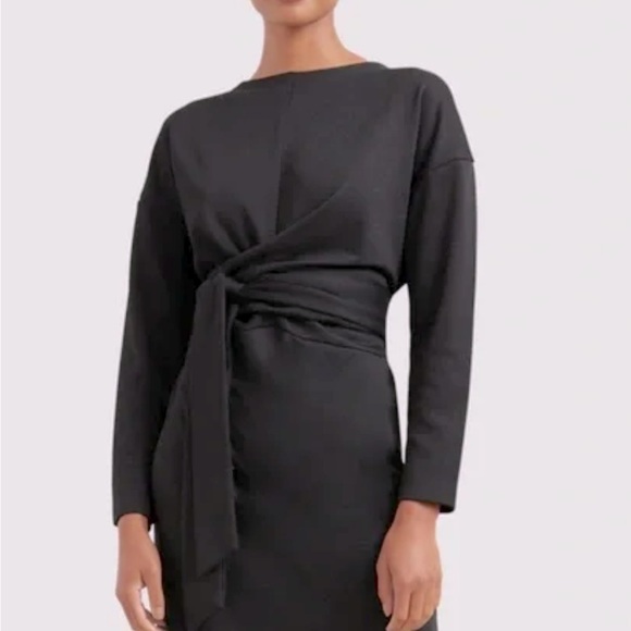 Modern Citizen Elegant Black Long Sleeve Dress - Picture 4 of 14